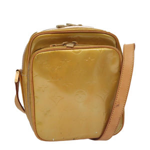 LOUIS VUITTON Monogram Vernis Wooster Shoulder Bag Gris M91036 LV Auth 110001